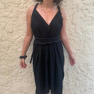 Electric Feathers Short Infinite Rope Dress